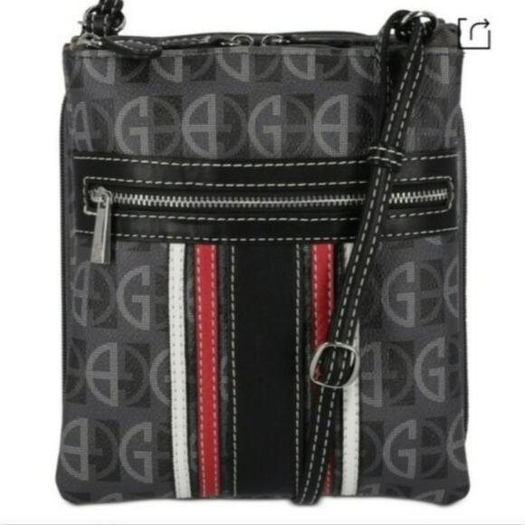 Giani Bernini Handbags - Giani Bernini Signature Zip Crossbody Bag